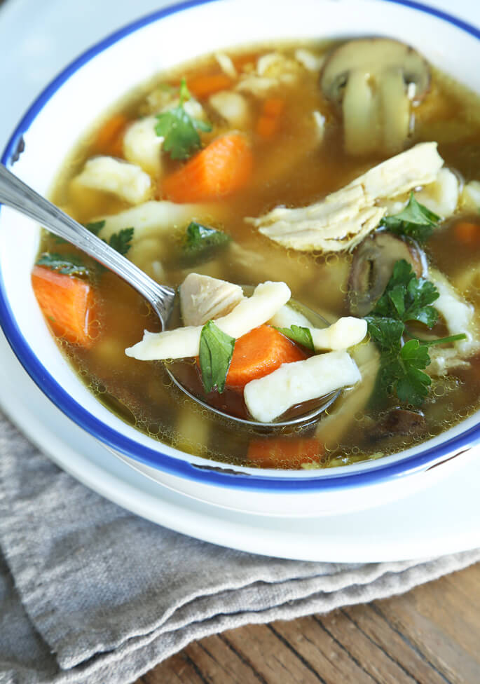 Rustic Gluten Free Chicken Noodle Soup