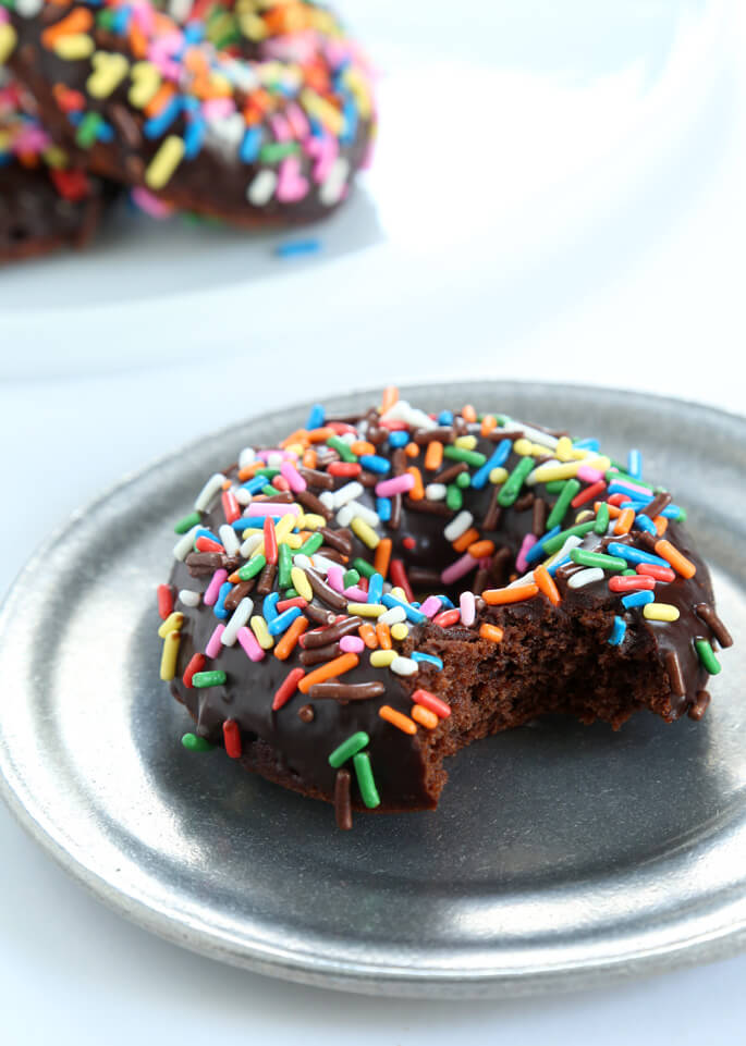 Gluten Free Chocolate Cake Donuts