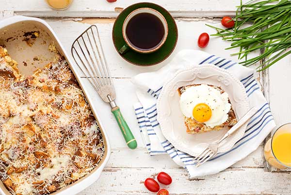 Gluten Free Croque Monsieur Bread Pudding Recipe