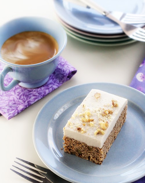 Frosted Carrot Cake Quinoa Bars