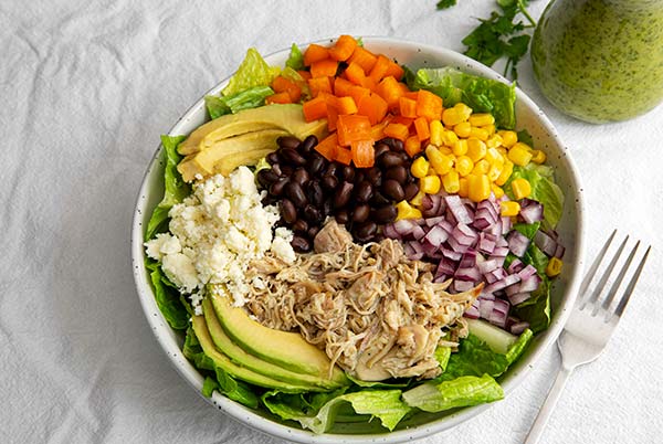 Green Chile Chicken Salad Bowls