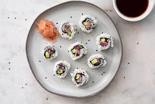 Yuzu Ponzu Tuna Rolls | Gluten Free & More