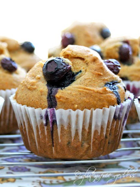 Gluten-Free Blueberry Corn Muffins