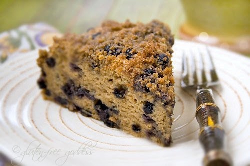 Gluten-Free Goddess Blueberry Crumb Cake