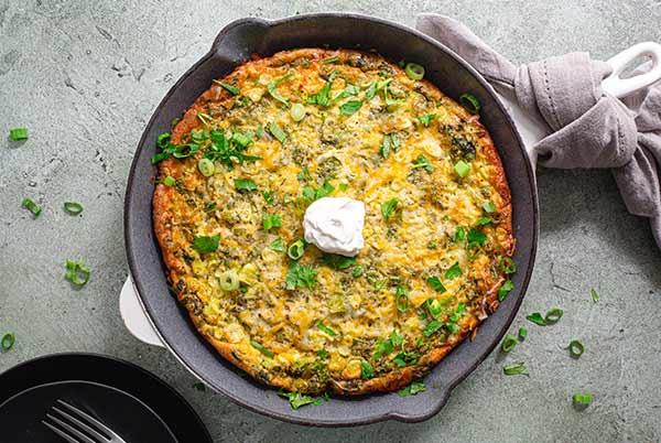 Baked Green Chile Omelet | Gluten Free & More