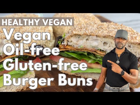 Soft Vegan Burger Buns- Oil-free, Wheat-free, Gluten-free