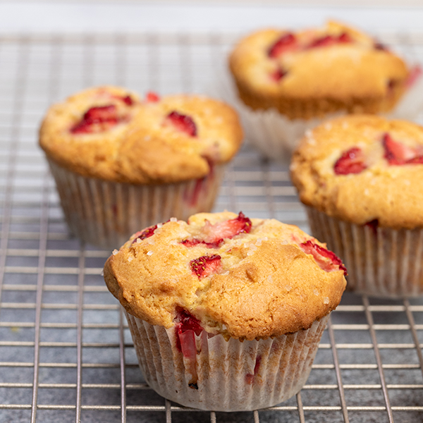 Gluten Free Strawberry Muffins