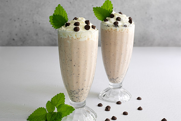 Mozart Chocolate Mint Chip Ice Cream Shake