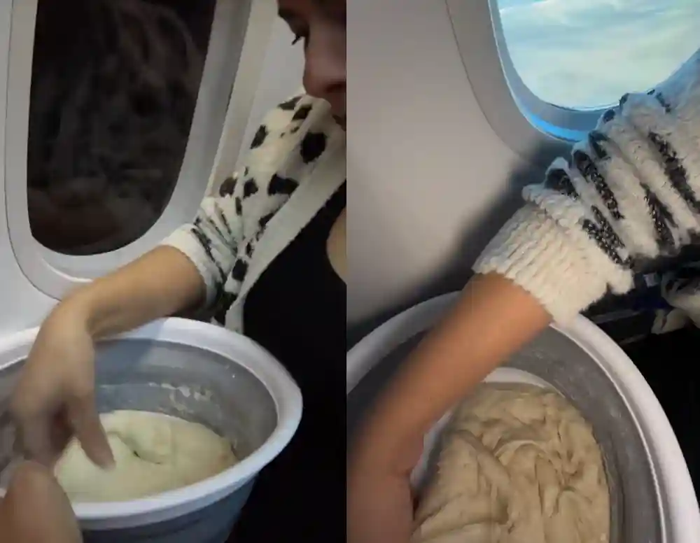 TikTok Influencer Slammed for Making Sourdough Wheat Bread on Commercial Airline Flight